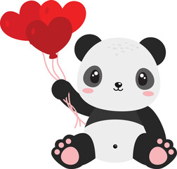 Valentine Panda Bear
