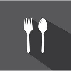 spoon,fork,and knife icon logo vector design template