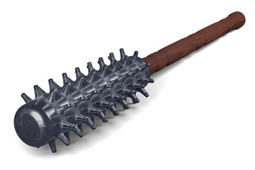 Ararebo - traditional japanese samurai weapon on white background 3d illustration