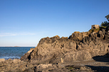 Saint-Quay Portrieux beaches and granite coast, Brittany, France