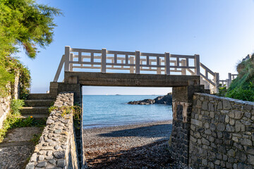 Coastline path of Saint-Quay Portrieux, Brittany, France