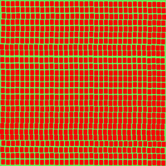 red and yellow plaid pattern  | Red mosaic tiles