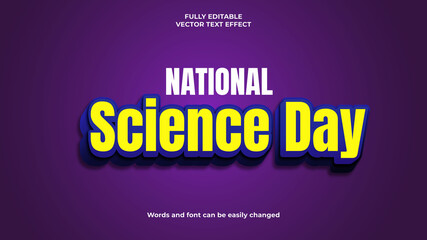 New science day editable text effect