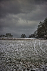 Eine winterliche Landschaft bei Trusetal.