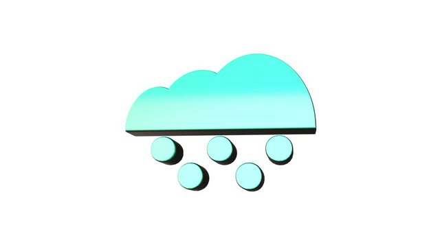 3d animation in motion - it is raining