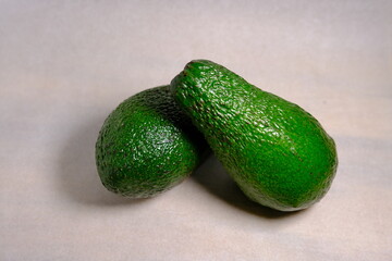 Avocado fruit isolated on white background.