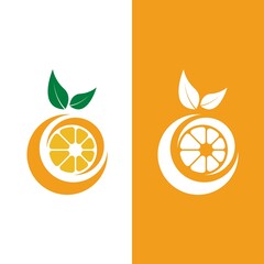 Orange logo design Vector icon