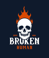 Skull Artwork Illustration for sale