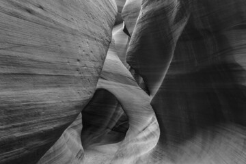 Inside of a canyon near page arizona. abstract background.