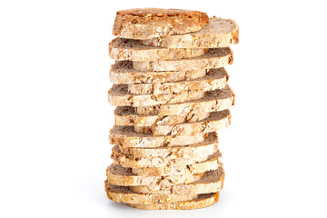 Brot gestapelt