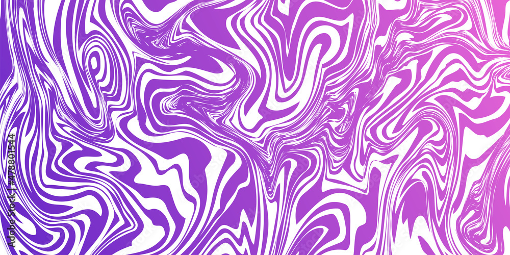 Wall mural distorted warp lines abstract gradient geometric background. modern pattern vector