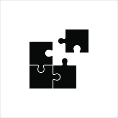 Puzzle icon vector graphic illustration. Puzzle icon for website design, logo, app, and ui. Vector file. EPS 10.