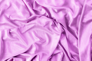 Background, texture of pink silk