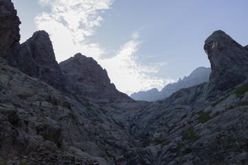 Obraz premium landscape in the mountains, Monte Cinto gr20