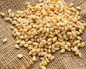 Fototapeta premium Pine nuts