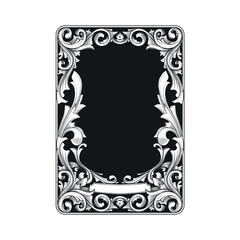 Frame floral vintage and antique