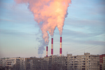 Smoke from a chimney