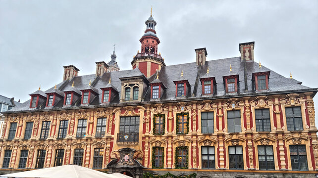 Old Stock Exchange building (Vieille Bourse) in Lille, France