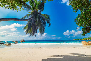 Fototapeta na wymiar The Beach Anse Lazio, Praslin - Seychelles Island, Indian Ocean, Africa
