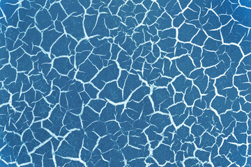 The blue crack abstract background