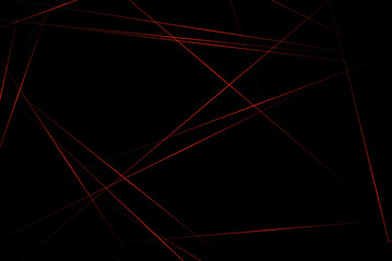 Abstract black with red lines, triangles background modern design. Vector illustration EPS 10.