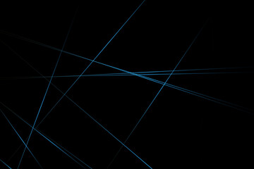 Abstract black with blue lines, triangles background modern design. Vector illustration EPS 10.