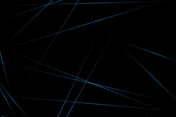 Abstract black with blue lines, triangles background modern design. Vector illustration EPS 10.