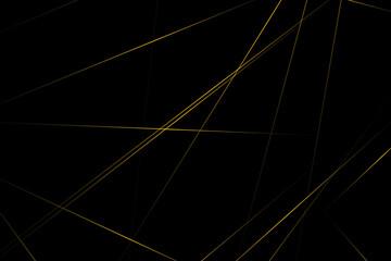 Abstract black with gold lines, triangles background modern design. Vector illustration EPS 10.