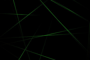 Abstract black with green lines, triangles background modern design. Vector illustration EPS 10.