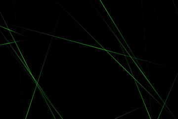 Abstract black with green lines, triangles background modern design. Vector illustration EPS 10.