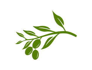 abstract olive branch logo 