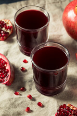 Raw Organic Red Pomegranate Juice
