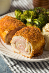 Homemade Breaded Chicken Cordon Bleu
