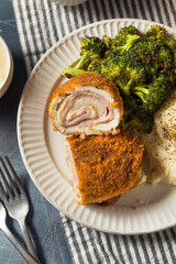 Homemade Breaded Chicken Cordon Bleu