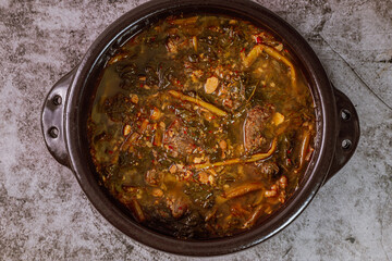 Sagolugeojigalbitang, Korean style Napa Cabbage and Short Rib Soup