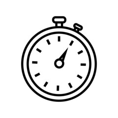Stopwatch icon. Timer icon vector illustration, Pixel perfect vector graphics