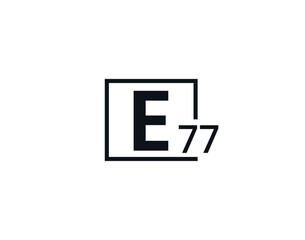 E77, 77E Initial letter logo