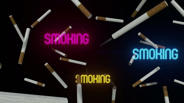 Abstract Cigarette Tunnel Background (Loop)