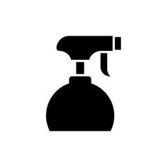 Sprayer Barbershop Glyph Icon Vector Illustration