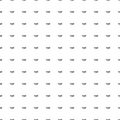 Square seamless background pattern from black top symbols. The pattern is evenly filled. Vector illustration on white background