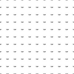 Square seamless background pattern from black top symbols. The pattern is evenly filled. Vector illustration on white background
