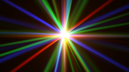 abstract star burst flash laser beam illustration