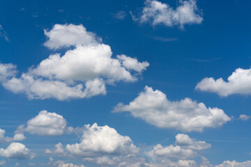 Naklejka na ściany i meble Cloud with a blue sky perfect for background.