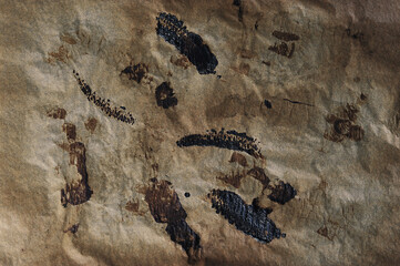 abstract background - burnt parchment paper
