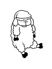 Schlaf Schaf Schlafmütze 