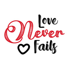 Love Never Fails svg