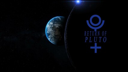 the us pluto return 3d illustration
