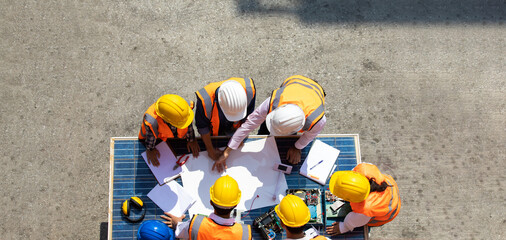 Ethnic diversity worker people, Success teamwork. Group of professional engineering people wearing...