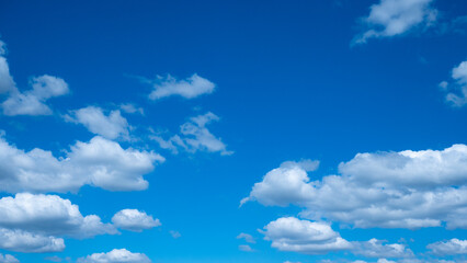 Beautiful blue sky and clouds with daylight natural background. The vast blue sky and clouds sky.