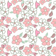 seamless pattern with flowers